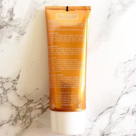 NEW Pumpkin + Ginger Detoxifying Charcoal Mask - Purlisse - Picture 9 of 10